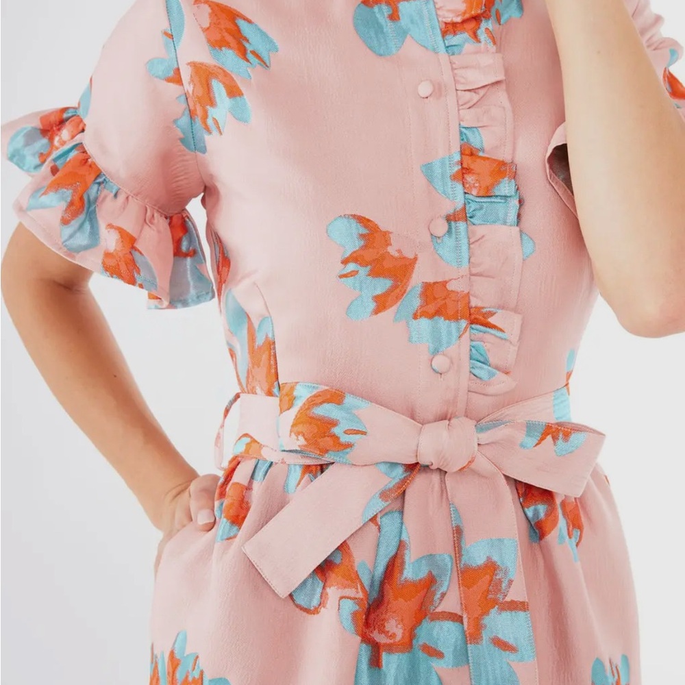 Floral Pink Maxi Dress - Picture 2 of 3
